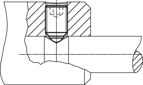 Halder 22720.0162 Kugeldruckschraube ohne Kopf volle Kugel M 16 x 28,3,  Stahl vergütet - Kugeldruckschrauben ohne Kopf - volle Kugel - M 3 x 7 5 Stahl - verguetet volle Kugel