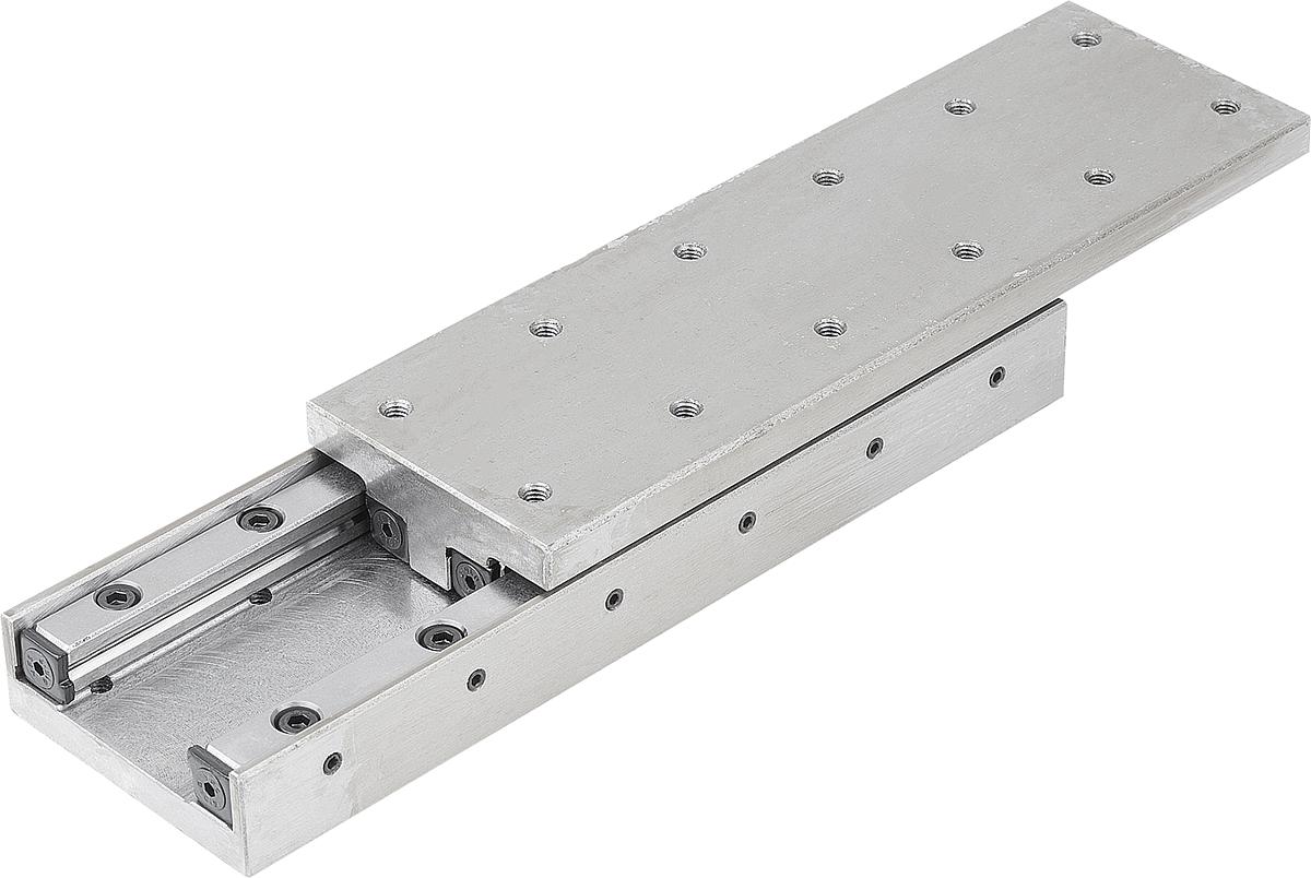 Norelem 21034-050155 PRÄZISIONS SCHLITTENFÜHRUNG, ROLLENGELAGERT, B=50, L=155 - 21034-050155 PRAEZISIONS SCHLITTENFUEHRUNG - ROLLENGELAGERT - B 50 - L 155