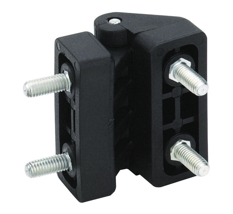 Leschhorn O453 Scharniere  I 30; C 22; Gewinde d1 M6; Kunststoff PA, schwarz, - Boteco O453 Scharniere