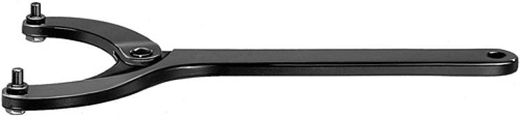 AMF 764AZ-125-200x10 Gelenk-Stirnlochschlüssel, ØD*: 10, A: 125-200, L: 405 - LE 764AZ Gelenk-Stirnlochschluessel -Abbildung