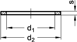 Ganter 7603-A4-16-20-A  Dichtringe, für Verschlussschrauben DIN 908 / DIN 910, Kupfer / Aluminium / Edelstahl, Innendurchmesser d1: 16, Aussendurchmesser d2: 20, Form: A - Flachdichtring, 1 VPE= 10 Stück - DIN 7603 Dichtringe-fuer Verschlussschrauben DIN 908-DIN 910-Kupfer-Aluminium-Edelstahl-Massblatt