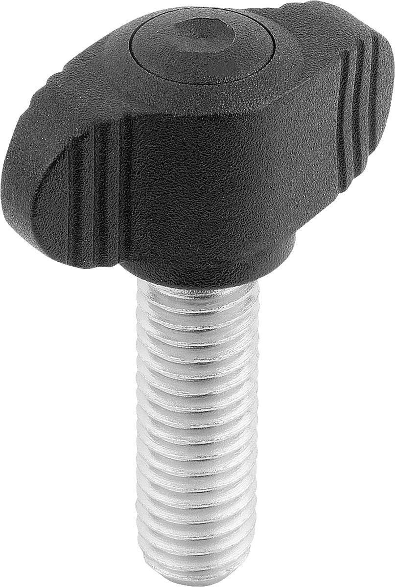 Kipp K0274.006X15 NOVO.GRIP MINIWING  M6X15 - K0274-006X15 NOVO GRIP MINIWING M6X15