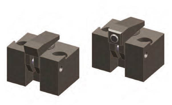 DESTACO 733E03701-1 Hydraulik-Niederzugspanner, einfachwirkend, Betriebsdruck max. 500 bar, Standard - 733E03701-1 Hydraulik-Niederzugspanner - einfachwirkend