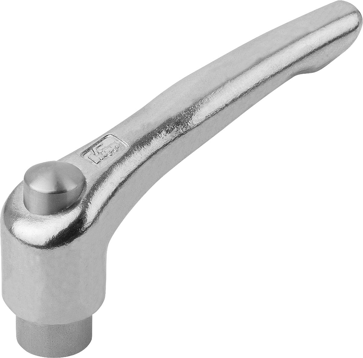 Kipp K0124.9308 KLEMMHEBEL EDELSTAHL GR.3 M8 MIT SCHUTZKAPPE - K0124-9308 KLEMMHEBEL EDELSTAHL GR 3 M8 MIT SCHUTZKAPPE