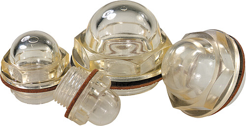 Norelem 28008-22038 ÖLSCHAUGLAS, GEWÖLBT, D=22, D1=G 3/8 - Norelem 28008 Oelschauglaeser gewoelbt