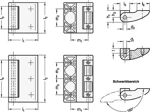 Ganter 138-ZD-40-42-A-SR Scharniere - GN-138-Scharniere-Massblatt