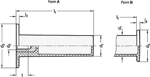 Ganter 539.2-30-M10-A Zylindergriffe, Kunststoff, Buchse - GN 539-2 Zylindergriffe - Kunststoff - Buchse-Abbildung