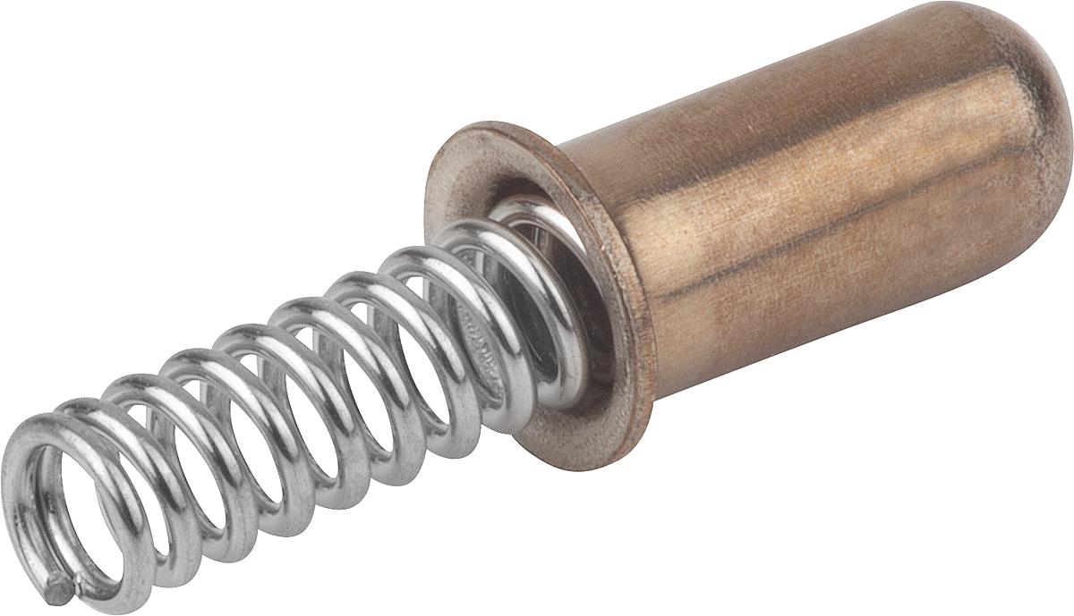 Norelem 03078-323013 FEDERHÜLSE ABGERUNDET, FORM:C MIT BUND L=13, D=4,1, D1=3 EDELSTAHL, KOMP:EDELSTAHL - 03078-323013 FEDERHUELSE ABGERUNDET - FORM C MIT BUND L 13 - D 4-1 - D1 3 EDELSTAHL - KOMP EDELSTAHL