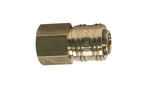 RIEGLER 243.11-E Schnellverschlusskuppl. NW 7,2 »connect line«, MS blank, G 1/4 IG - LE71512 243-33-E Schnellverschlusskupplung NW 7 2 - Messing blank - Innengewinde