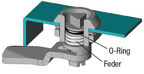 Kipp K0522.17181 DREHRIEGEL - KIPP K0522 Drehriegel