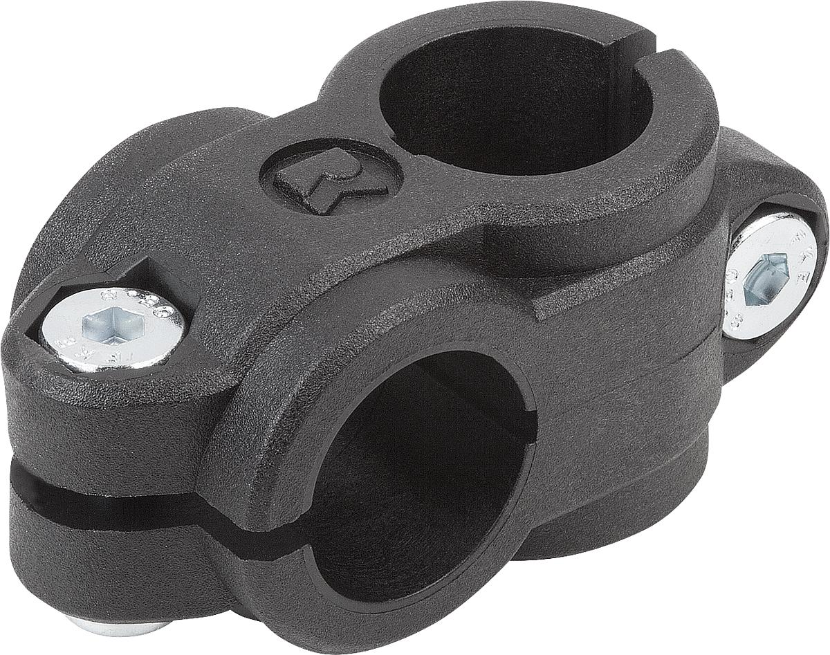 Kipp K0472.3030 KREUZKLEMMSTÜCK THERMOPLAST, A=30 - K0472-3030 KREUZKLEMMSTUECK THERMOPLAST - A 30