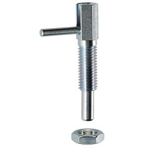 Halder 22120.0710 Kontermutter  ISO 4035 M 16 Stahl, verzinkt - Rastriegel - einfache Ausfuehrung Durchmesser 4 x M 6 Kontermuttern ISO 4035 fuer folgende Groessen Stahl