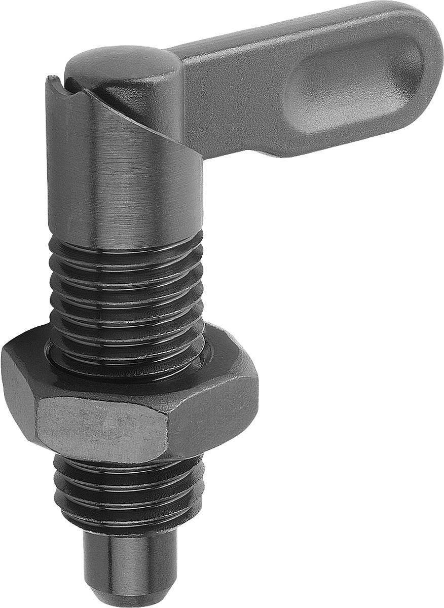 Kipp K0348.0506121 SPERRRIEGEL FORM B, D=6, D1=M12X1,5 MIT MUTTER - K0348-0506121 SPERRRIEGEL FORM B - D 6 - D1 M12X1-5 MIT MUTTER