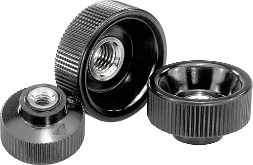 Kipp K0138.08 RÄNDELMUTTER KUNSTSTOFF  M8 - KIPP K0138 Raendelmuttern aus Kunststoff