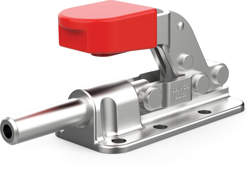 DESTACO 630-M Schubstangenspanner Standard  Haltekraft 11100N, Hub 51mm - DESTACO 630-RSS 630-MRSS Schubstangenspanner mit Zusatzverriegelung - Zoellig Metrisch - Edelstahl