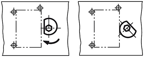 Norelem 04433-0612 SPIRAL EXZENTER S PANNSCH RAUBE M6, !! AUSLAUFMODELL !! - Norelem 04433 Spiral Exzenter Spannschrauben