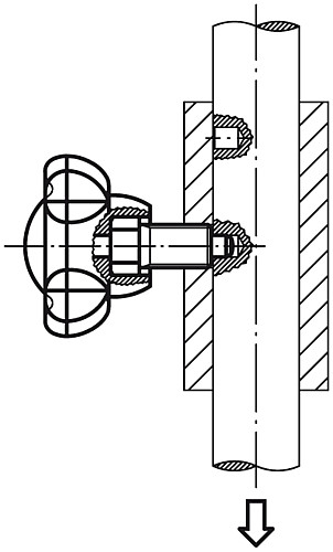 Kipp K0245.1308 ARRETIER  UND SPANNGRIFF GR.3, D=63, M16X1.5, DECKEL SCHWARZGRAU - KIPP K0245 Arretier und Spanngriffe