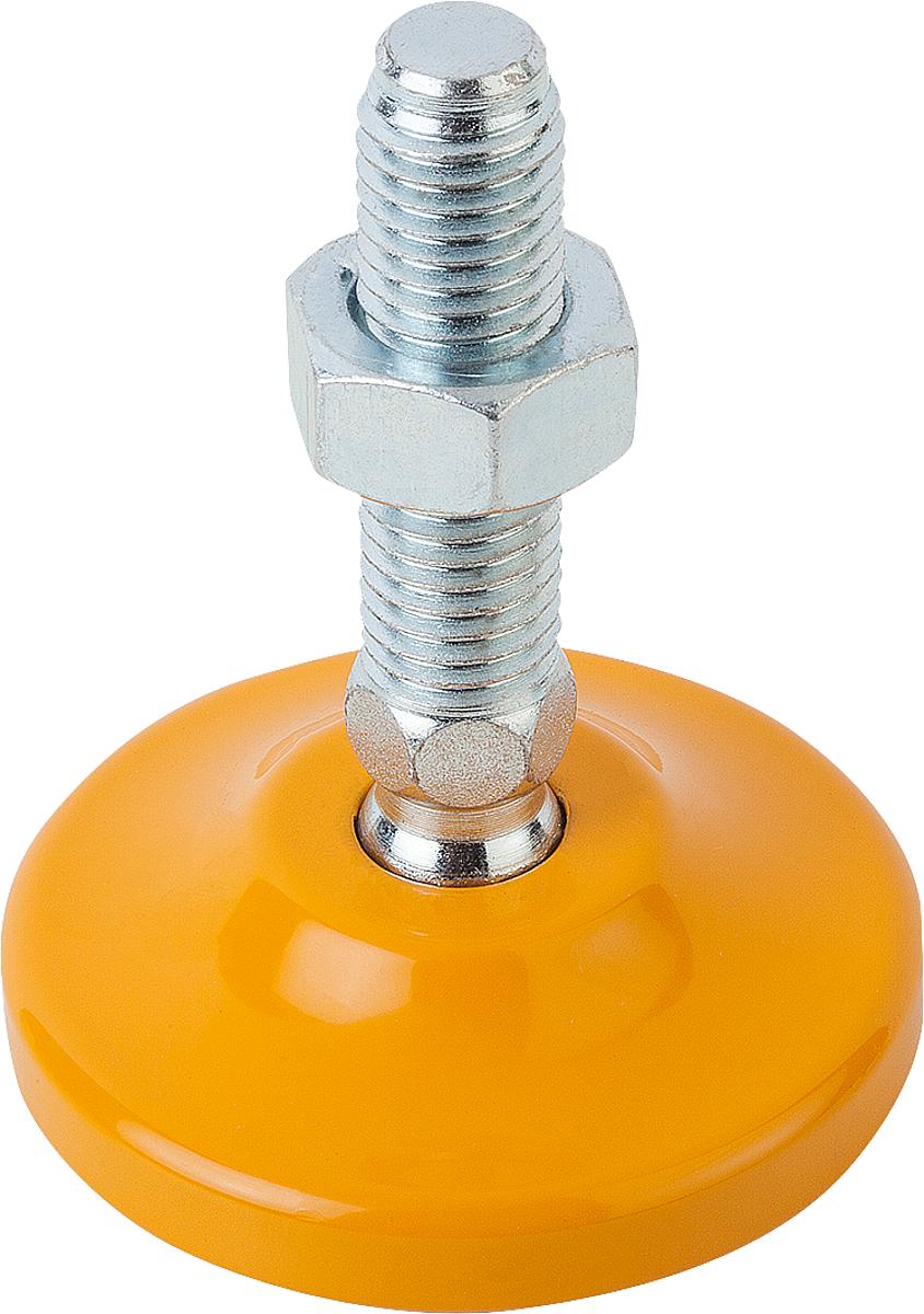 Kipp K0742.008020X100 GELENKFUß STAHL FORM A D=80, M20X100 - K0742-008020X100 GELENKFUss STAHL FORM A D 80 - M20X100