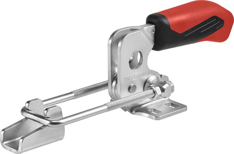 AMF 6848H-2 Verschlussspanner horizontal mit rotem Handgriff, Größe : 2, F1: 1,6 kN - LE 6848H Verschlussspanner horizontal -Abbildung