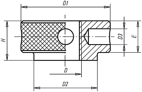 Norelem 06070-100 RÄNDELMUTTER  M10, - Norelem 06070 Raendelmuttern