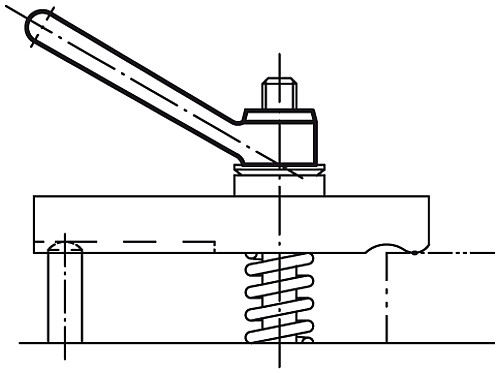 Norelem 06350-08 SPANNMUTTER M8, - Norelem 06350 Spannmuttern