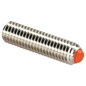 Halder 22720.0605 Kugeldruckschraube ohne Kopf  abgeflachte Kugel   M 10 x 30.0, Auflagefläche plan,  Stahl vergütet - Kugeldruckschrauben Kugeldruckschraube ohne Kopf - M 4 x 7 9 - abgeflachte Kugel aus Thermoplast