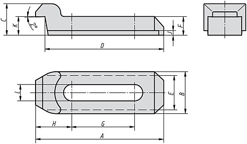 Kipp K0002.10 SPANNEISEN GEKRÖPFT             BR, - KIPP K0002 Spanneisen gekroepft