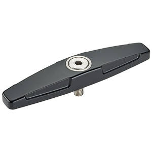 Halder 24100.0651 Drehriegel doppelseitig M 8, silber - Drehriegel Drehriegel - doppelseitig - M 6 - schwarz silber