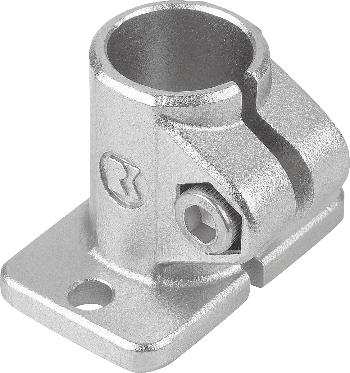 Norelem 29010-120 ROHRVERBINDER MIT FUß M=30 G=50 L=37, FORM:A EDELSTAHL, FÜR RUNDROHRE, A=20,1 - 29010-120 ROHRVERBINDER MIT FUss M 30 G 50 L 37 - FORM A EDELSTAHL - FUER RUNDROHRE - A 20-1