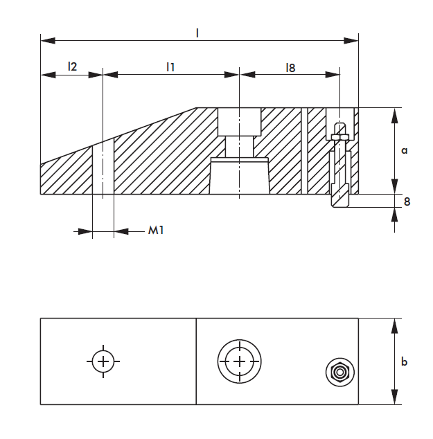 DESTACO 793S03AS2-1 Standard Spannarm mit Abfragemöglichkeit, Anzugmoment 80 Nm - TZ