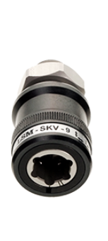 Leschhorn SKVEV09-1/2-A-AL Sicherheitskupplungs 3/2 Wege Ventil, 1/2"  Aussengewinde, Material: Alu - LE71500 SKVEV09