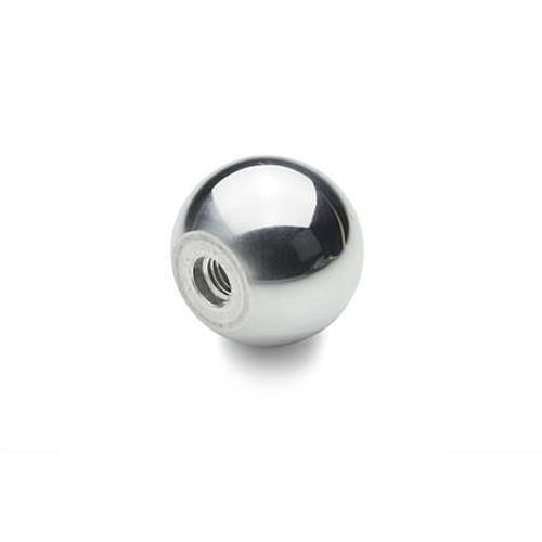 DIN 319-AL-16-B6-K ALU KUGELKNOPF - DIN 319 Kugelknoepfe Stahl - Aluminium-Abbildung