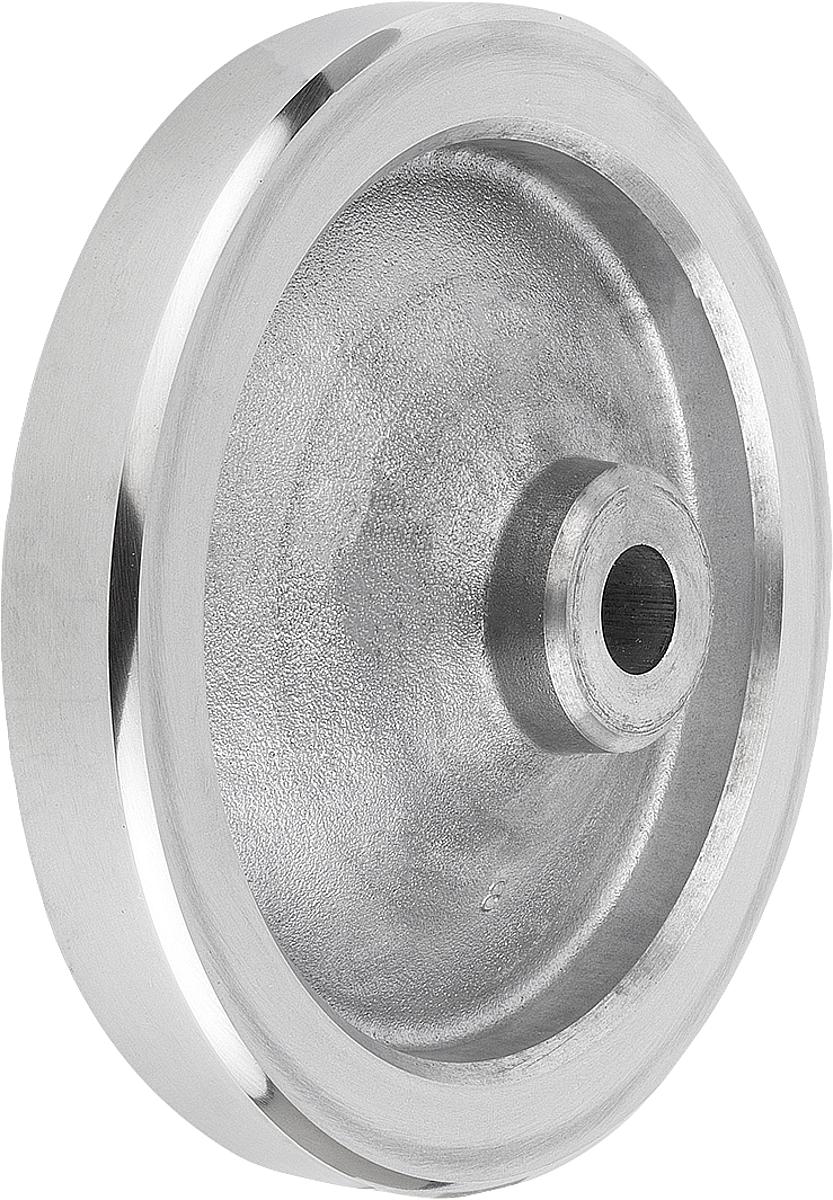 Kipp K0161.0080X12 SCHEIBENHANDRAD ALU, O.GR.O.NUT, D1=80, D2=12 - K0161-0080X12 SCHEIBENHANDRAD ALU - OHNE GRIFF OHNE NUT - D1 80 - D2 12