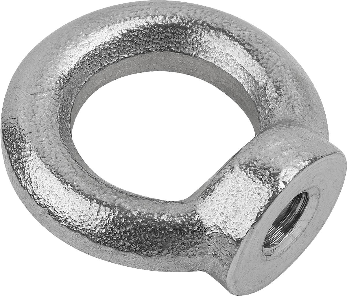 Kipp K0768.110 RINGMUTTER ÄHNL. DIN 582,     EDELSTAHL, D1=M10 - K0768-110 RINGMUTTER AEHNL DIN 582 - EDELSTAHL - D1 M10
