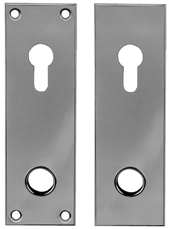 AMF 512GS Leichtmetall-Kurzschild für Profilzylinder, Befestigung außen: -, Befestigung innen: Ja - LE 512 Leichtmetall-Kurzschild fuer Profilzylinder -Abbildung