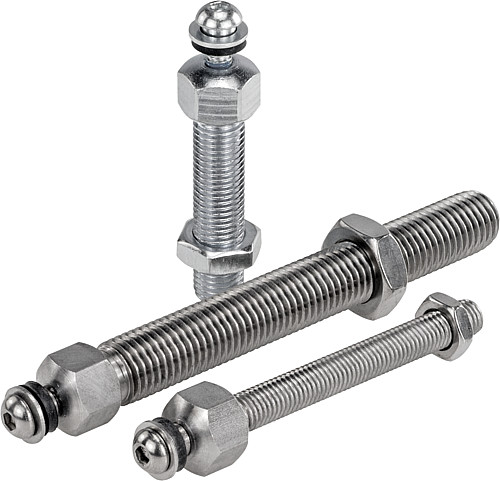 Kipp K0427.160661 GEWINDESPINDEL M16X66, F. STELLFUSS - KIPP K0427 Gewindespindeln fuer Stellfuesse aus Stahl