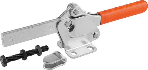 Kipp K0076.0250 SCHNELLSPANNER HORIZONTAL, MIT WAAGRECHTEM FUSS, P=250 daN - KIPP K0076 Schnellspanner horizontal mit waagrecht