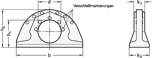 Ganter 589-100 ANSCHLAGPUNKT ZUM ANSCHWEIßEN - GN 589 Anschlagpunkte zum Anschweissen-Skizze