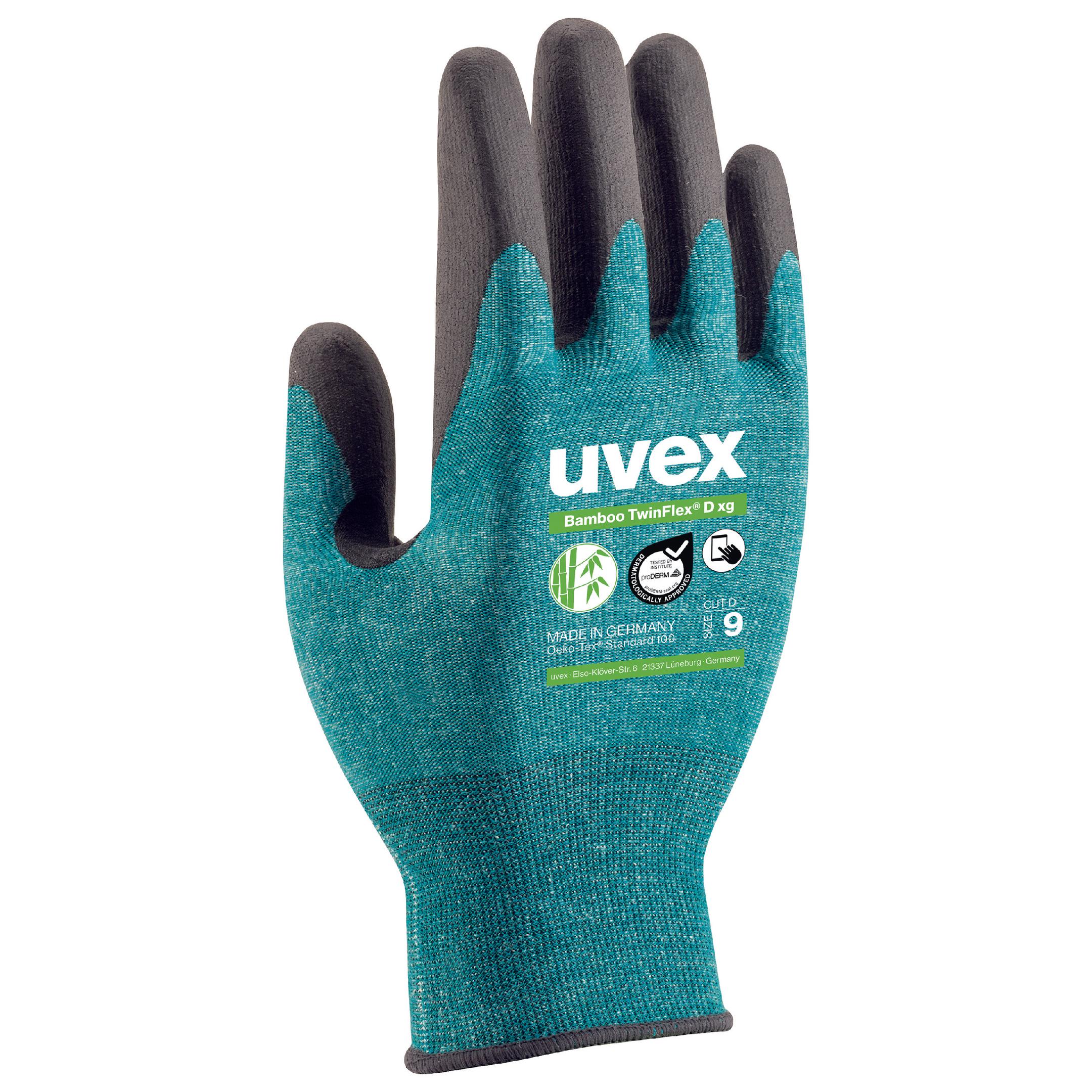 Uvex 6009006 uvex Bamboo TwinFlex D xg Schnittschutzhandschuh, Größe 6, 1 VPE= 10 Paar im Bündel - uvex Bamboo TwinFlex D xg Schnittschutzhandschuh-Abbldung6