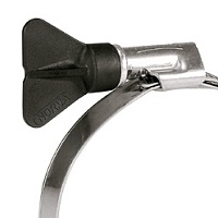 Leschhorn Schlauchschellen MINI, Spannbereich 29-39, Breite 5; Schlüssel Zy, Material W4 - NORMA TORRO Schlauchschelle - Fluegelschraube