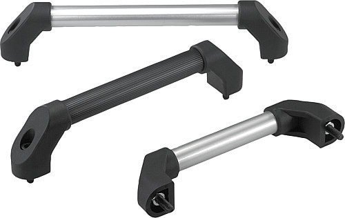 Kipp K0222.2501 ROHRGRIFF FORM A, A=250, NATURFARBEN ELOXIERT - KIPP K0222 Rohrgriffe
