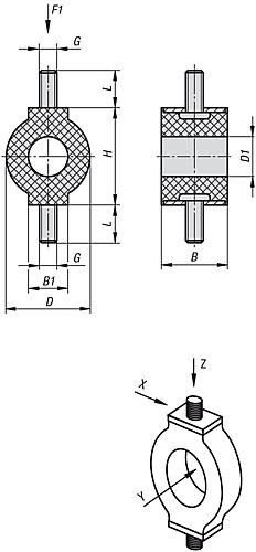 Norelem 26130-01201257 O FORMLAGER, D=12,5, H=12,5 - Norelem 26130 O Formlager
