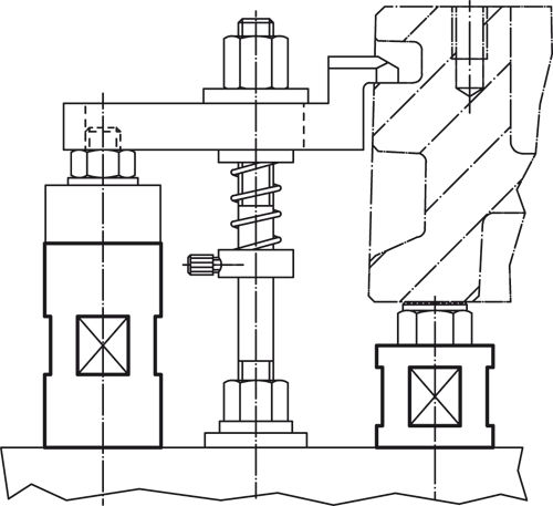 Halder 23310.0127 Höhenzylinder Ø 25 x 80 x M 8 - Hoehenzylinder Hoehenzylinder - Durchmesser 25 x 40 x M 8
