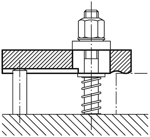 Kipp K0001.05 VERSCHIEBBARES SPANNEISEN, L=32,  B=12, H=8 - KIPP K0001 Verschiebbare Spanneisen