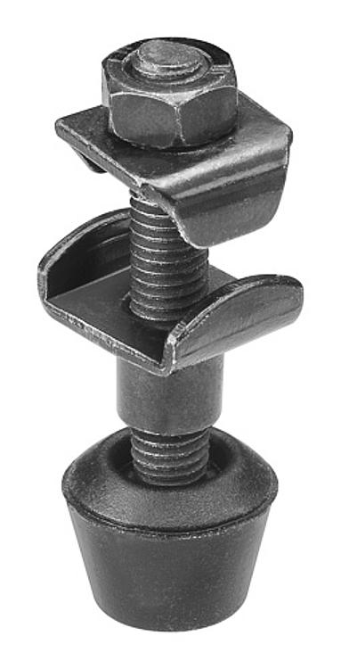 AMF 6890B-0 Andrückschraube, schwarz, Größe : 0, D: 10, D1: -, L3: 11,5-22 - LE 6890B Andrueckschraube - schwarz -Abbildung