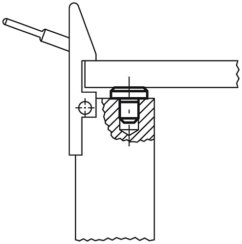 Norelem 02010-041 AUFLAGEBOLZEN  D2=4, DIN 6321 - Norelem 02010 Auflagebolzen