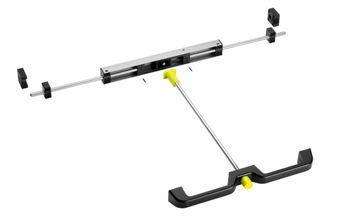 Accuride DBHAND-2 Verriegelungshebel mit Einhalterungsmechanismus 1x Hebel und Druckknopf gelb, 2x Stütz- Verriegelungsblöcke, Stifte, Knopfdruck-Kraft: 120N - DB Hand Bestandteile