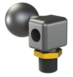 DESTACO PA-19M-G38-A Anschlussadapter, Anschlussgewinde (Male) G3/8", Anschlussgewinde (Female) G1/8";  D= 20 mm Apple Core Anbindung, statische Belastung 150 Nm, Material Aluminium - LE70000 PA-32M-B Anschlussadapter