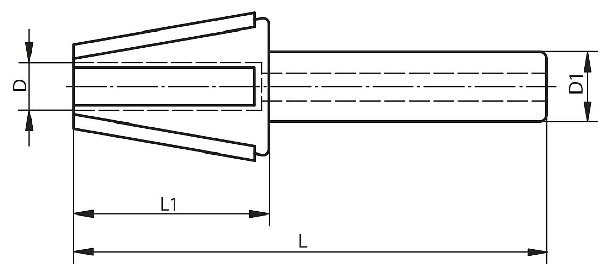 Norelem 96632-020 KEGELREINIGER FÜR STEILKEGEL SK 20, (99932 020) - NLM 96632 Kegelreiniger fuer Steilkegel -SK- - Massblatt