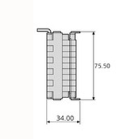 Accuride DZCC11-AD Kabelträger, Kabelführungsbreiten 72mm - CC11-profil
